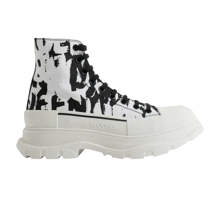 Кроссовки Alexander McQueen Alexander McQueen Tread Slick Boot 'Graffiti Logo - White Black', белый
Кроссовки Alexander McQueen Alexander McQueen Tread Slick Boot 'Graffiti Logo - White Black', белый