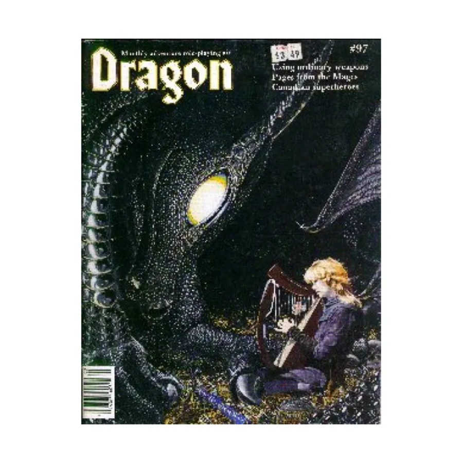 Журнал #97 "Sticks, Stone, and Bones - Using Non-Standard Weapons", Dragon Magazine #051 - #100
Журнал #97 "Sticks, Stone, and Bones - Using Non-Standard Weapons", Dragon Magazine #051 - #100