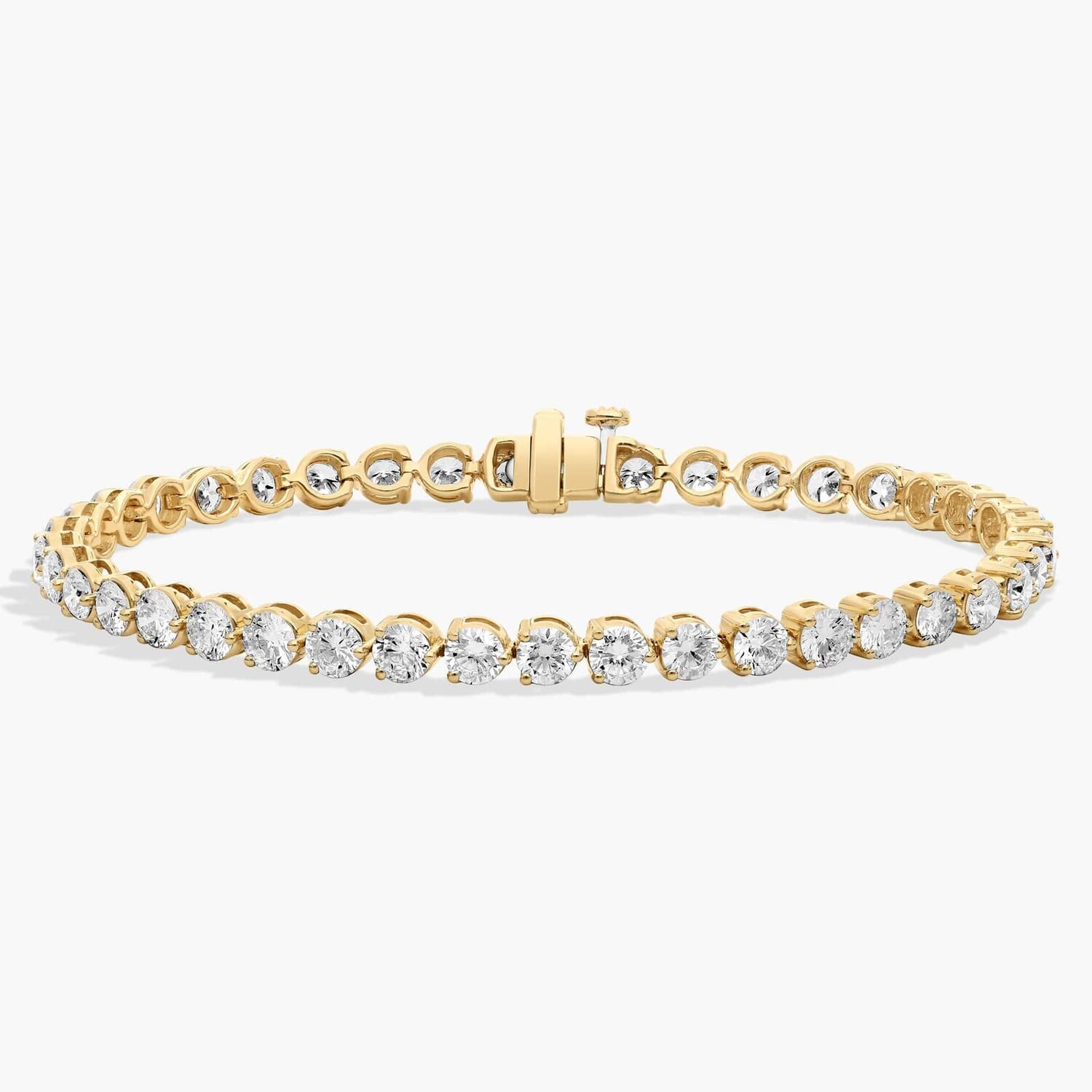 7-дюймовый теннисный браслет с тремя зубцами из выращенного в лаборатории бриллианта из 14-каратного желтого золота (7 карат, двойной - FG / VS2-SI1) Blue Nile
7-дюймовый теннисный браслет с тремя зубцами из выращенного в лаборатории бриллианта из 14-каратного желтого золота (7 карат, двойной - FG / VS2-SI1) Blue Nile