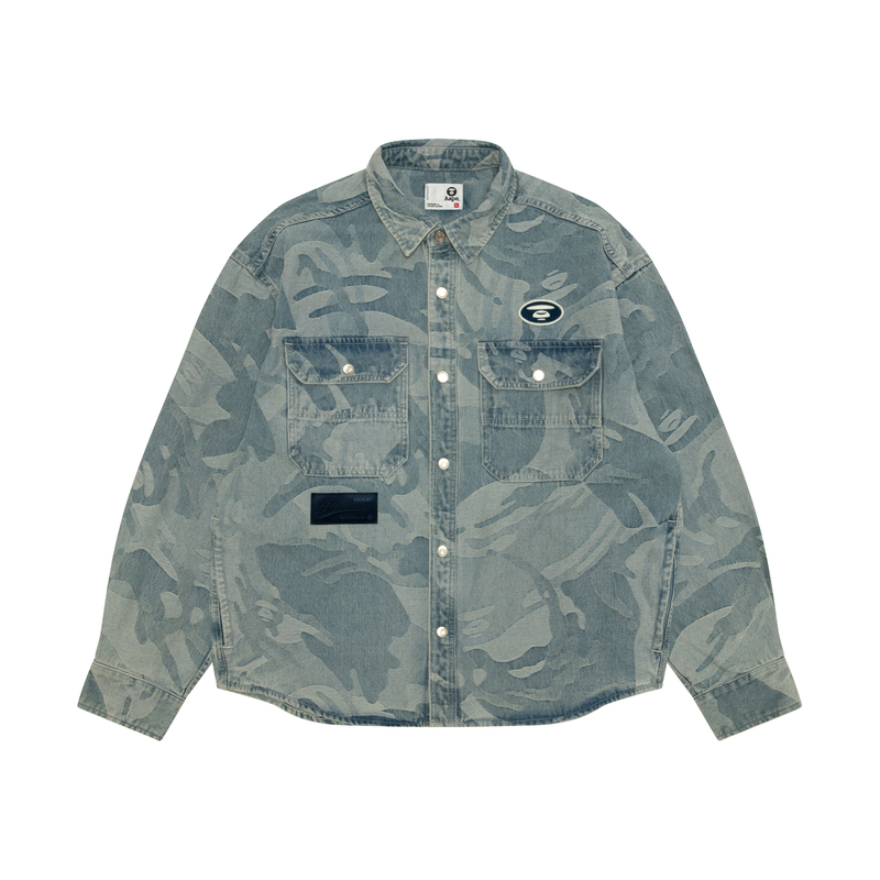 Рубашка *A Bathing APE с камуфляжным принтом Moonface Aape, синий
Рубашка *A Bathing APE с камуфляжным принтом Moonface Aape, синий