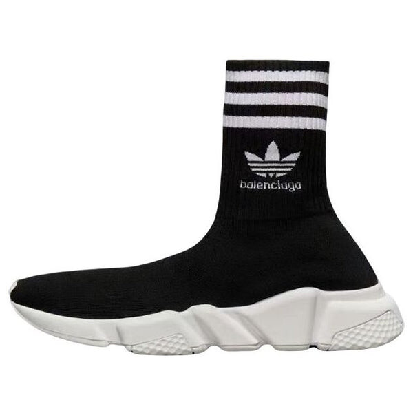 Кроссовки x adidas originals speed sneakers 'black white' Balenciaga, черный 
Кроссовки x adidas originals speed sneakers 'black white' Balenciaga, черный