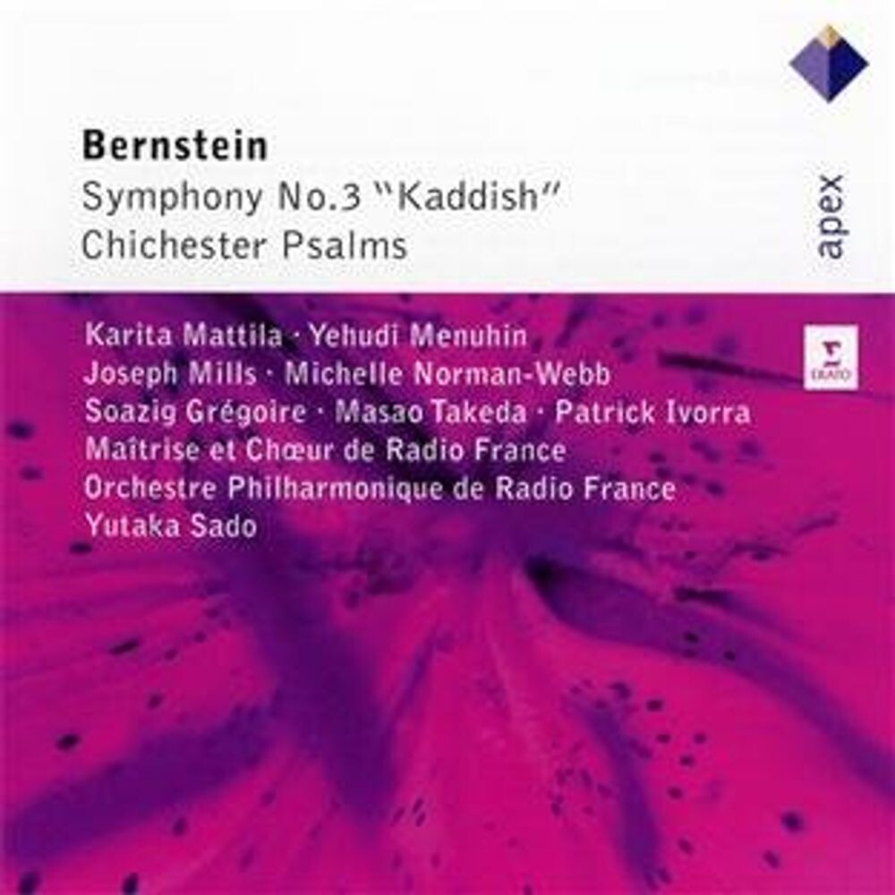 Диск CD Symphony No. 3 Kaddish/Chiches - L. Bernstein
Диск CD Symphony No. 3 Kaddish/Chiches - L. Bernstein