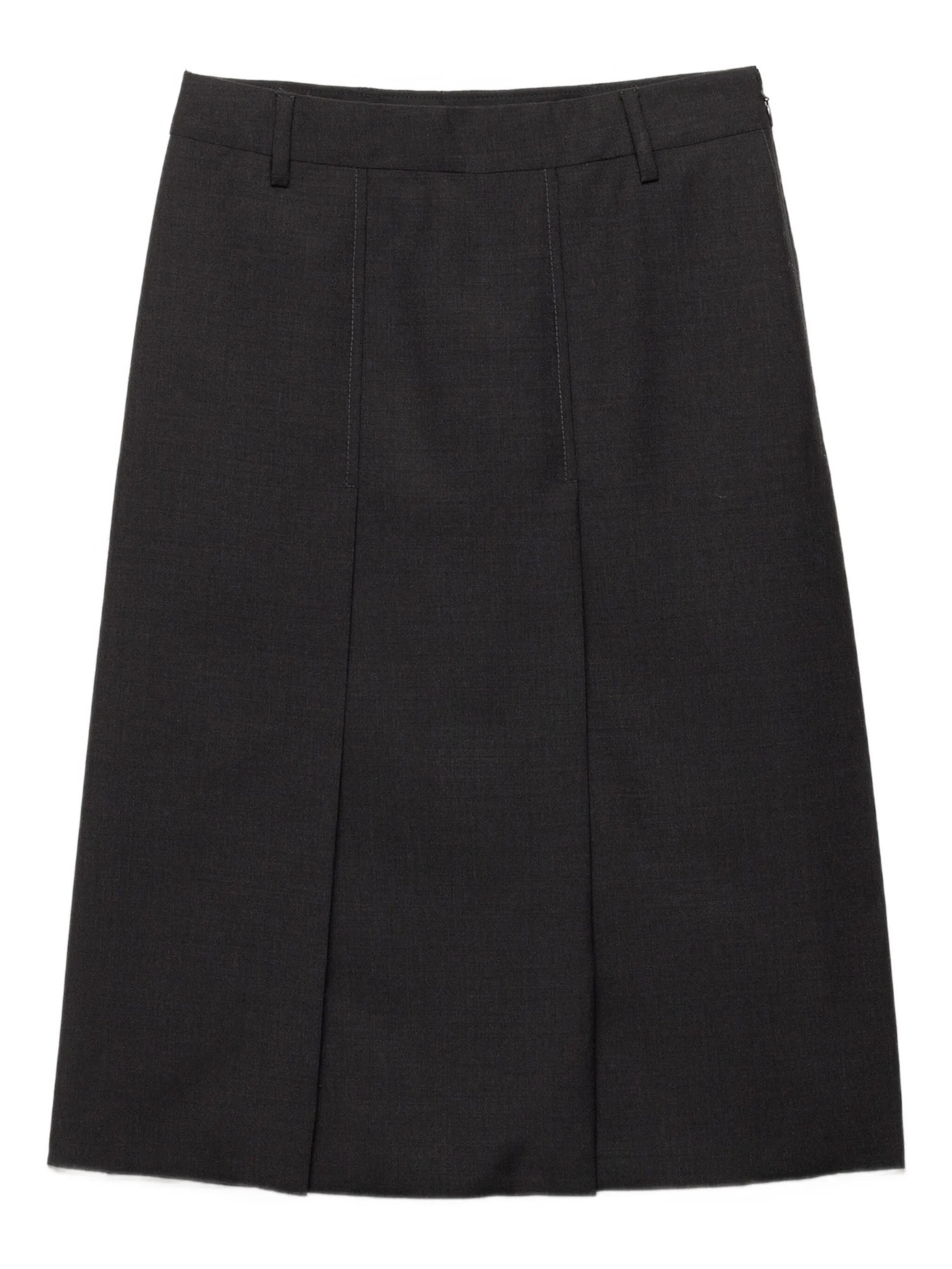 Плиссированная юбка миди Grisaille Prada, черный
Плиссированная юбка миди Grisaille Prada, черный