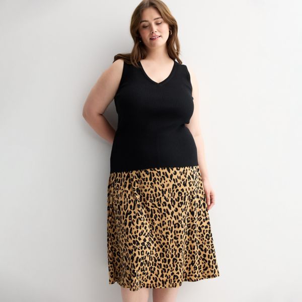 Вязаный свитер большого размера Nine West, черный 
Вязаный свитер большого размера Nine West, черный