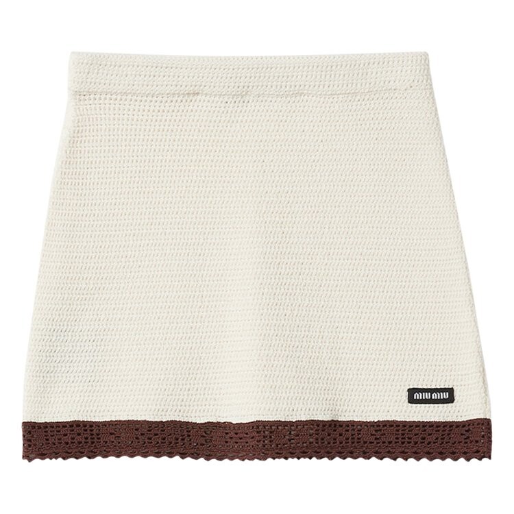 Юбка Miu Miu Crochet Mini Skirt, цвет Avorio/Cacao
Юбка Miu Miu Crochet Mini Skirt, цвет Avorio/Cacao