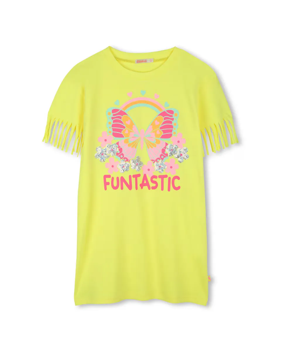 Детское платье желтого цвета из хлопка Billieblush, желтый
Детское платье желтого цвета из хлопка Billieblush, желтый