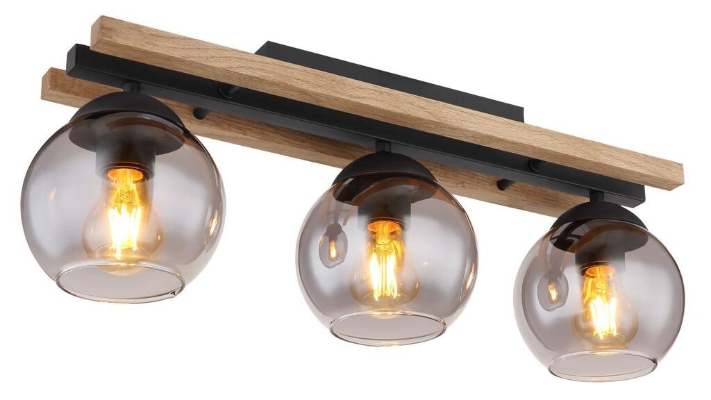 Потолочный светильник Globo Lighting металл черный матовый, дерево темно-коричневое, стекло дымчатое, ДхШхВ: 600х150х205мм, без 3x E27 25Вт 230В
Потолочный светильник Globo Lighting металл черный матовый, дерево темно-коричневое, стекло дымчатое, ДхШхВ: 600х150х205мм, без 3x E27 25Вт 230В