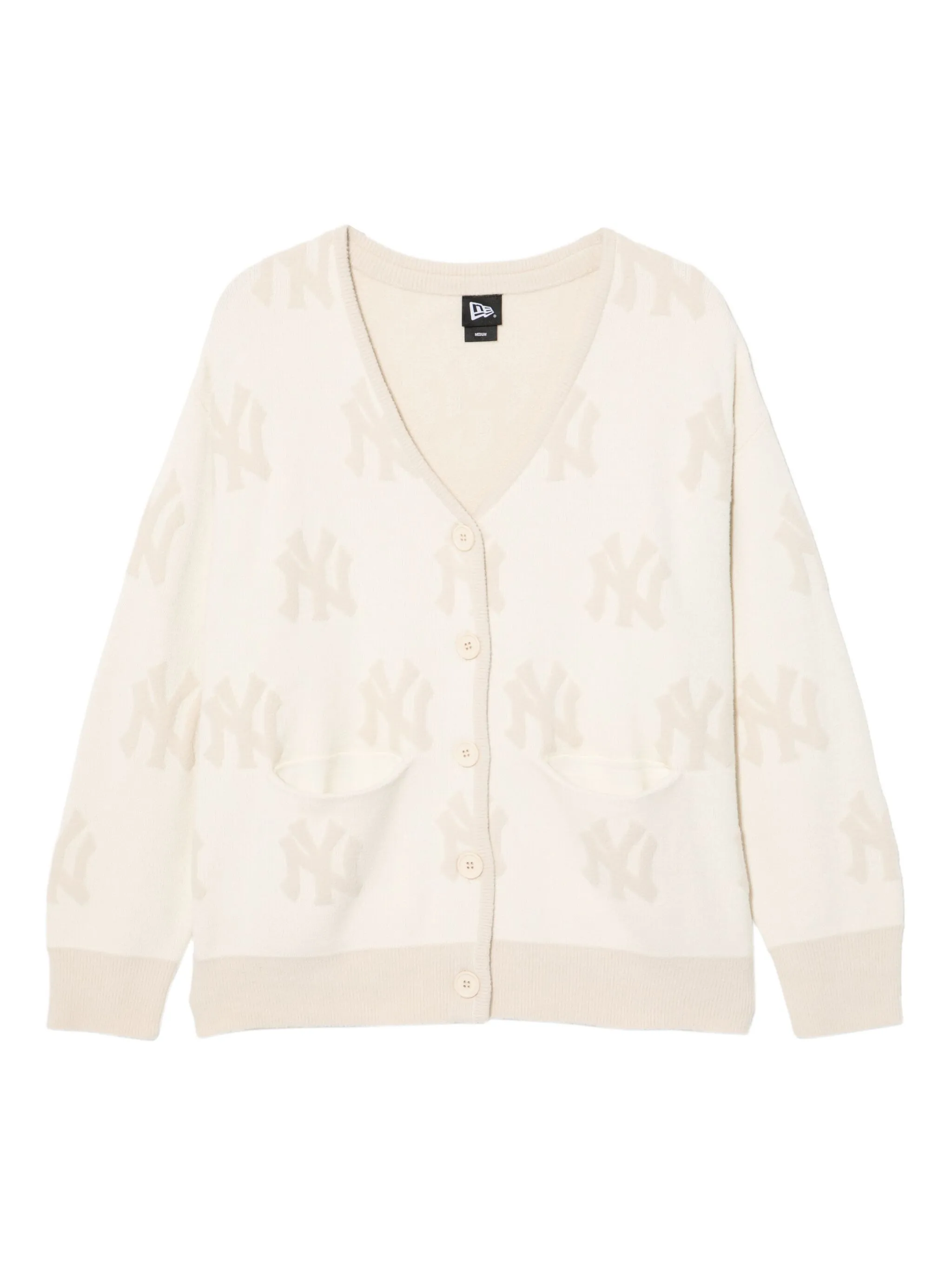 Кардиган с монограммой New Era Cap, нейтральный
Кардиган с монограммой New Era Cap, нейтральный