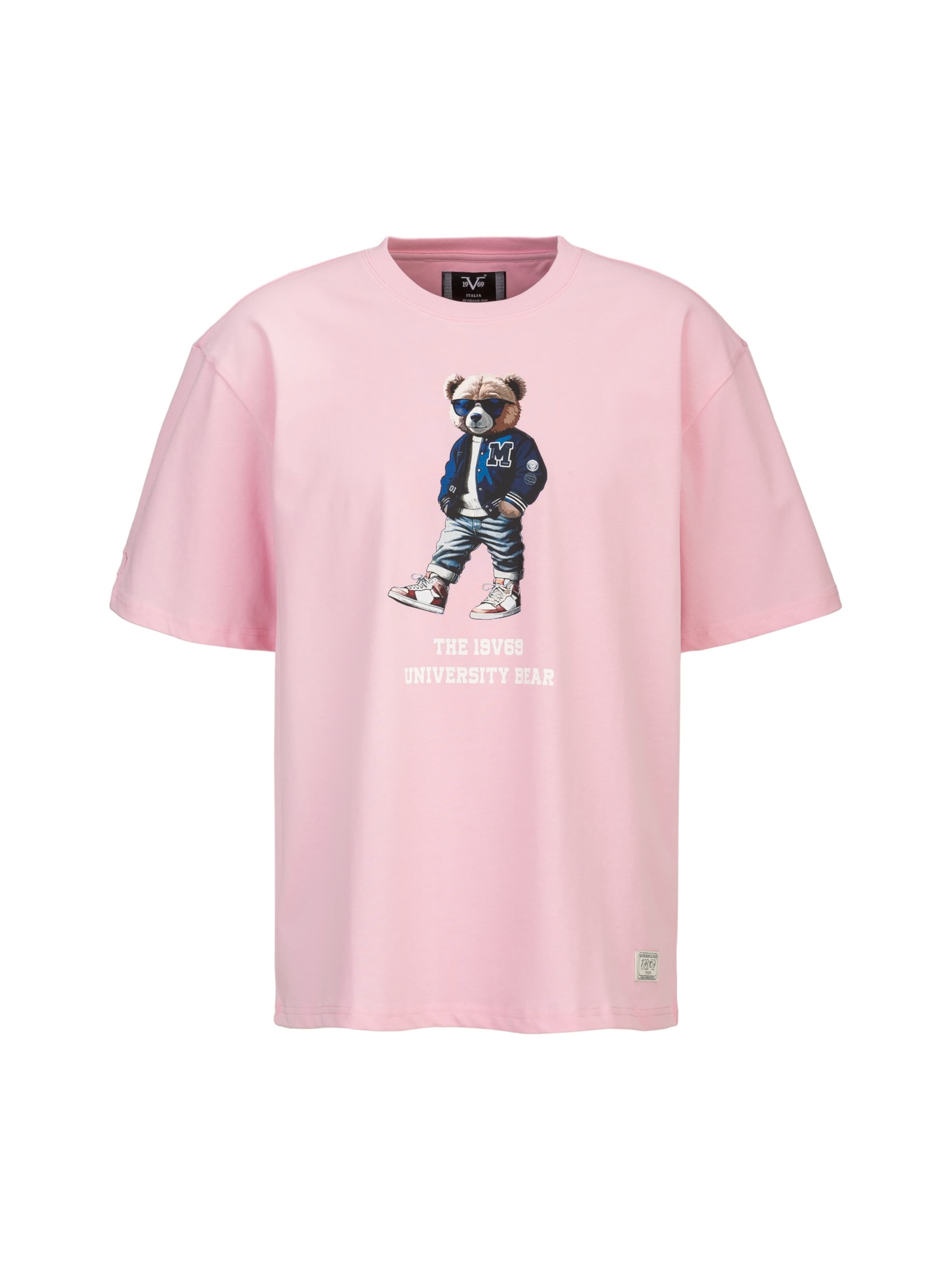 19V69 ITALIA Футболка 'Tamaro Bear' в цвете Rose
19V69 ITALIA Футболка 'Tamaro Bear' в цвете Rose