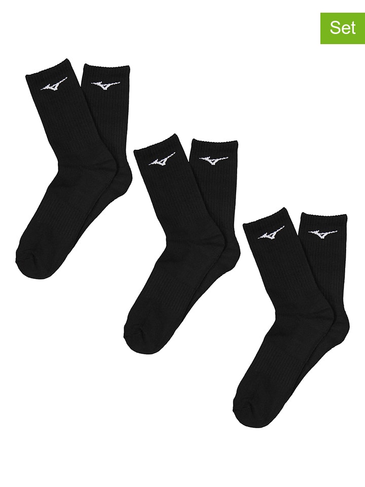 Mizuno Набор из 3 тренировочных носков черного цвета
Mizuno Набор из 3 тренировочных носков черного цвета