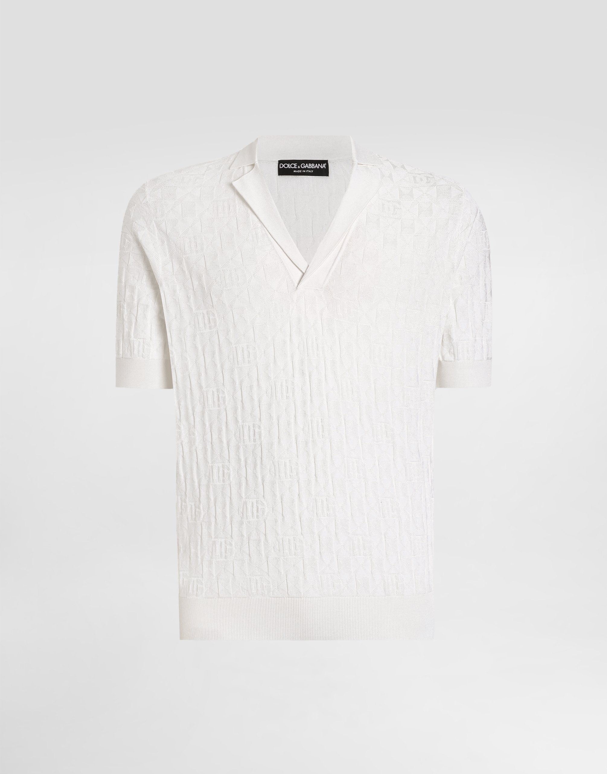 Поло из атласного шелка Dolce & Gabbana, белый
Поло из атласного шелка Dolce & Gabbana, белый