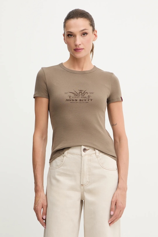 Футболка Miss Sixty, коричневый
Футболка Miss Sixty, коричневый