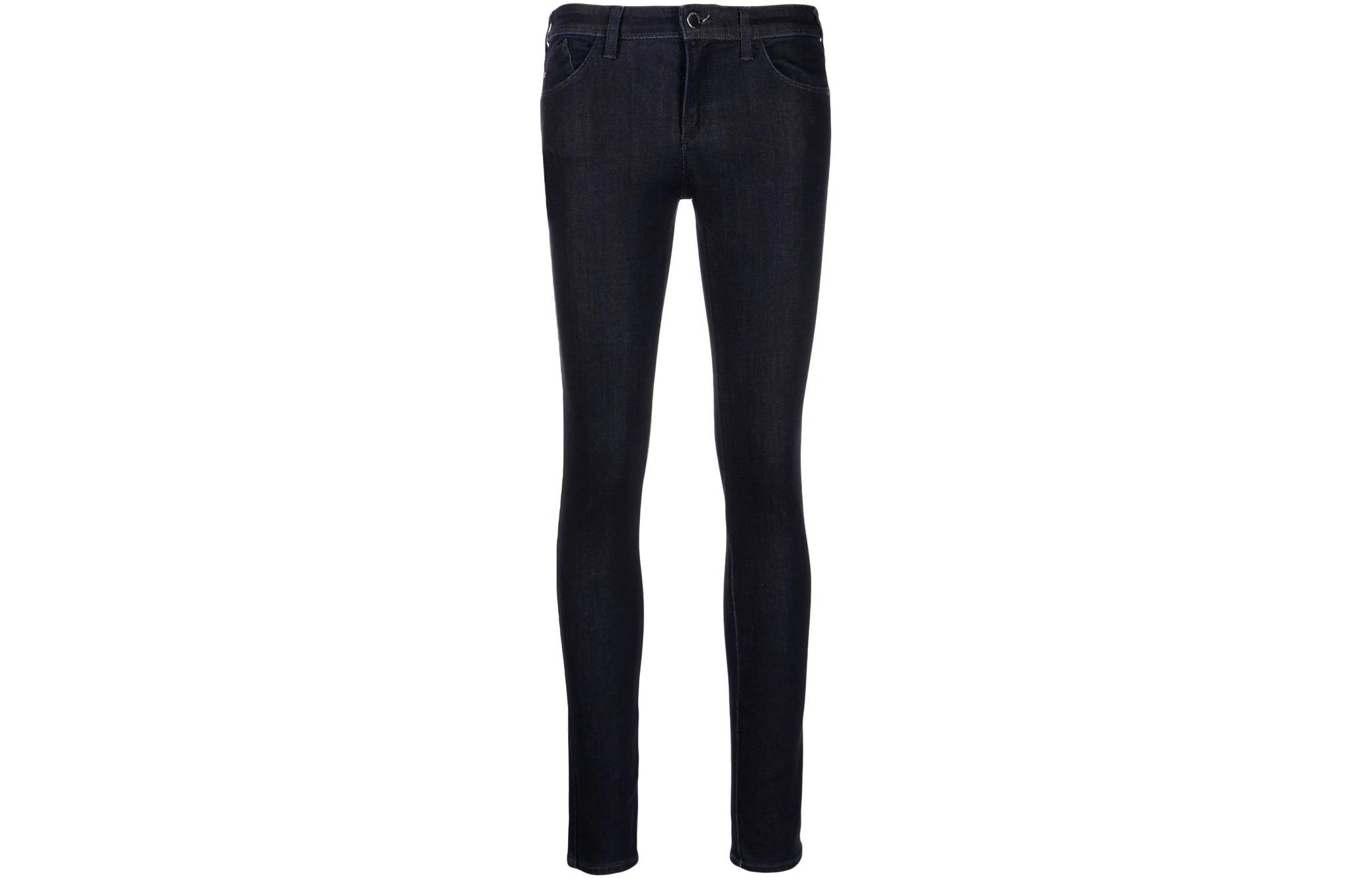 Джинсы J28 с высокой талией и супер облегающими штанинами из денима с вискозой EMPORIO ARMANI, темно-синий
Джинсы J28 с высокой талией и супер облегающими штанинами из денима с вискозой EMPORIO ARMANI, темно-синий