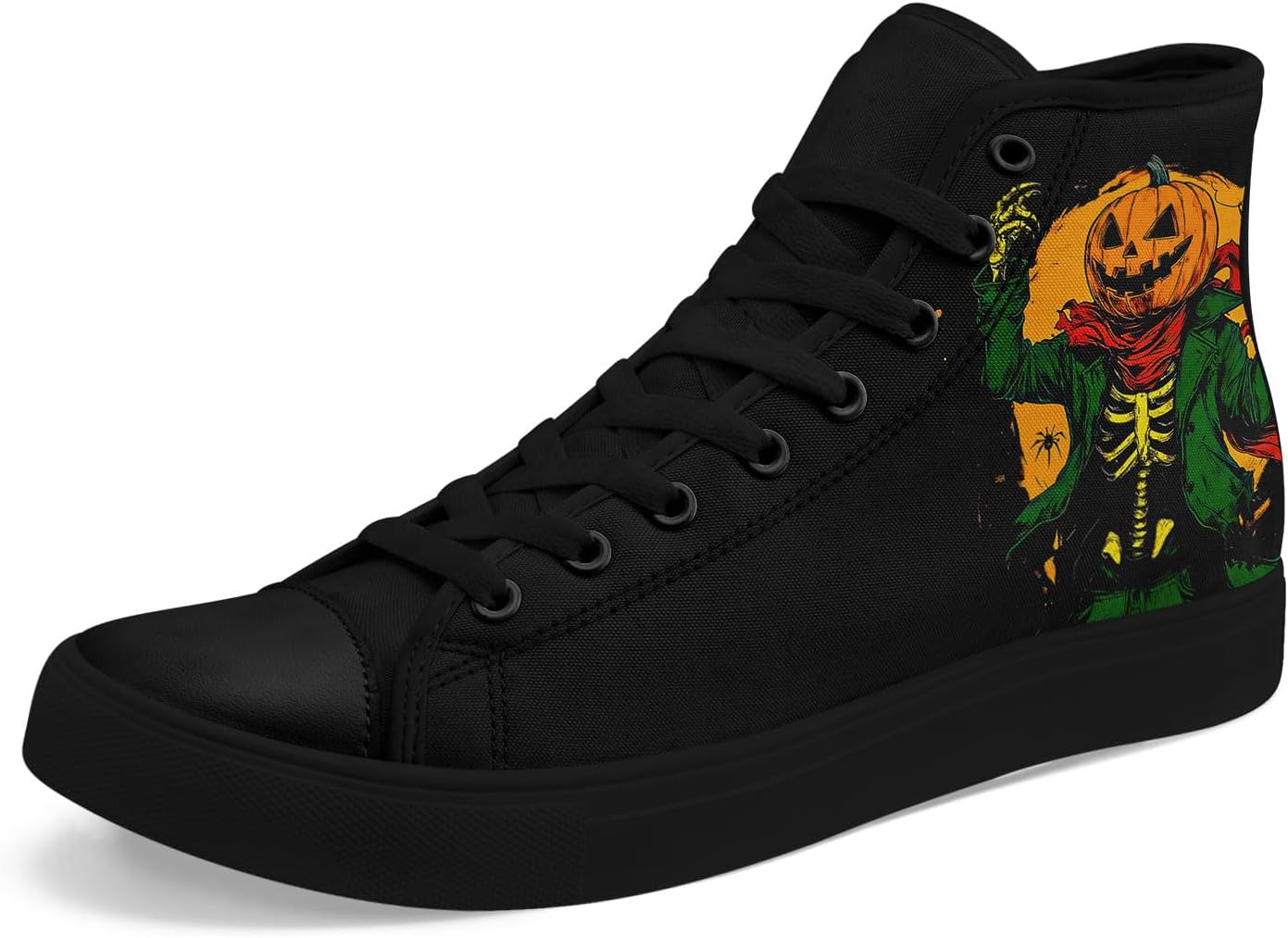 Кеды на высокой подошве из холста для мужчин и женщин на Хэллоуин, с рисунками тыквы, призрака и черепа, дышащие, на плоской подошве, для повседневной ходьбы Awsole, черный/красный/зеленый/оранжевый
Кеды на высокой подошве из холста для мужчин и женщин на Хэллоуин, с рисунками тыквы, призрака и черепа, дышащие, на плоской подошве, для повседневной ходьбы Awsole, черный/красный/зеленый/оранжевый