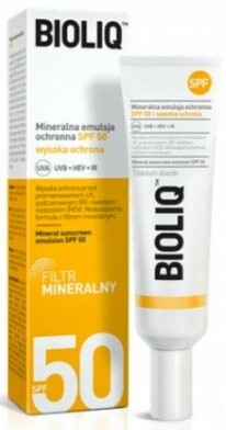 Минеральная защитная эмульсия SPF SPF50, 30 мл Bioliq, Aflofarm
Минеральная защитная эмульсия SPF SPF50, 30 мл Bioliq, Aflofarm