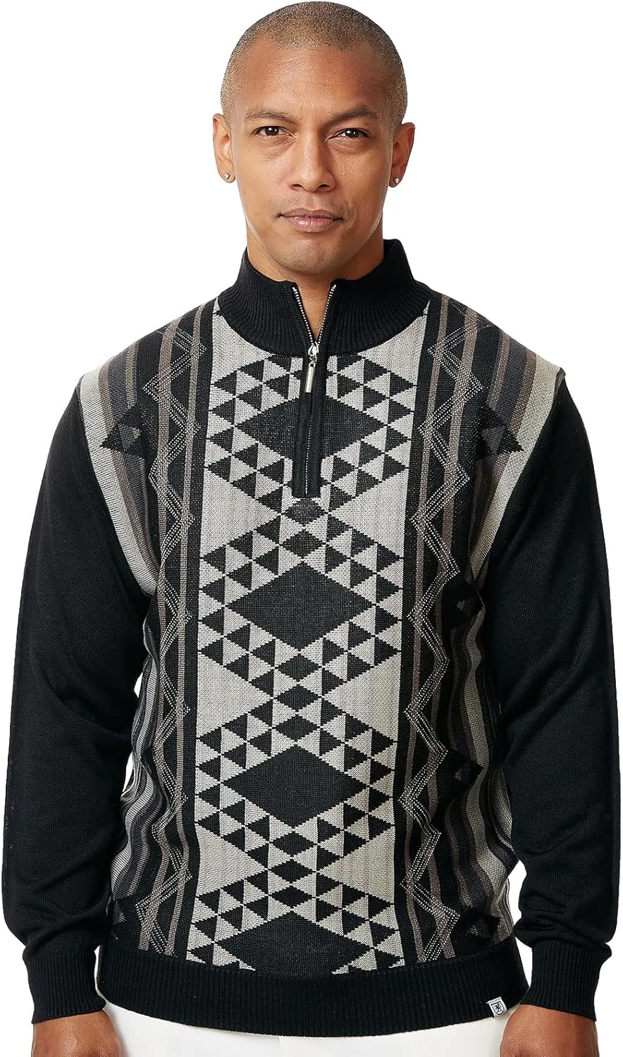 STACY ADAMS мужской свитер с геометрическим жаккардовым узором
STACY ADAMS мужской свитер с геометрическим жаккардовым узором