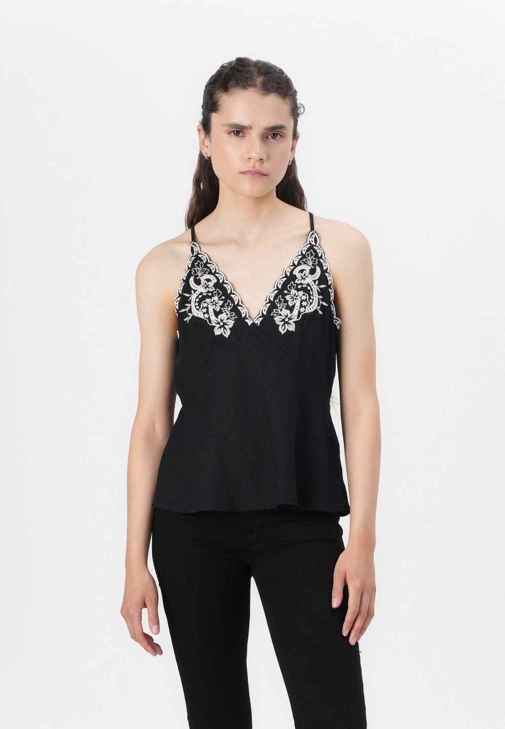 Топ HALTER TANK - Blouse GAP, черный 
Топ HALTER TANK - Blouse GAP, черный