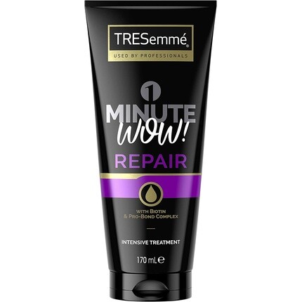 Tresemme 1 Minute Wow Repair с биотином и комплексом Pro-Bond, интенсивное лечение волос, 170 мл, Tresemme
Tresemme 1 Minute Wow Repair с биотином и комплексом Pro-Bond, интенсивное лечение волос, 170 мл, Tresemme
