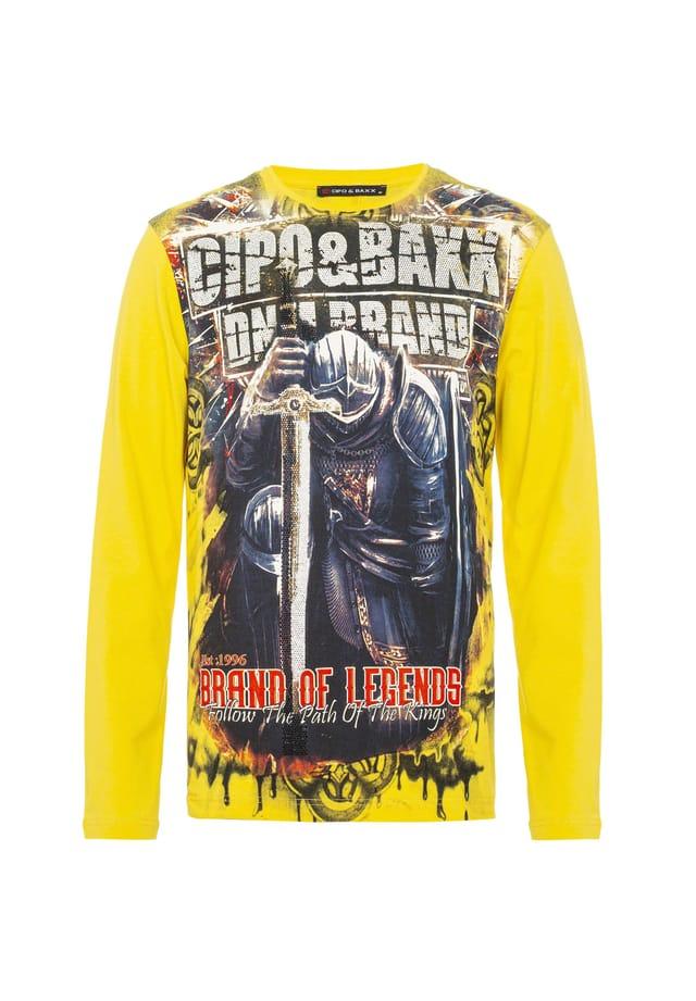 Свитшот в классном стиле Cipo & Baxx, желтый
Свитшот в классном стиле Cipo & Baxx, желтый