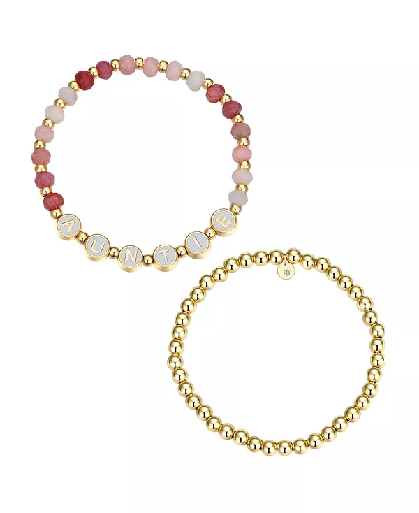 Комплект браслетов из разноцветного розового кварца и бисера Unwritten, gold
Комплект браслетов из разноцветного розового кварца и бисера Unwritten, gold