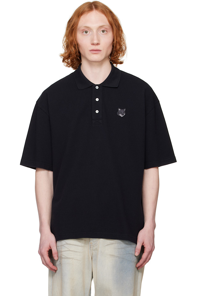 Оверсайз-поло с нашивкой в виде головы лисы Maison Kitsuné, черный
Оверсайз-поло с нашивкой в виде головы лисы Maison Kitsuné, черный