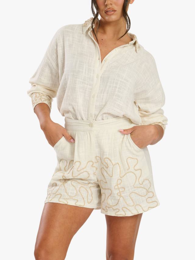 Шорты с контрастной отделкой South Beach, Beige/Ecru
Шорты с контрастной отделкой South Beach, Beige/Ecru