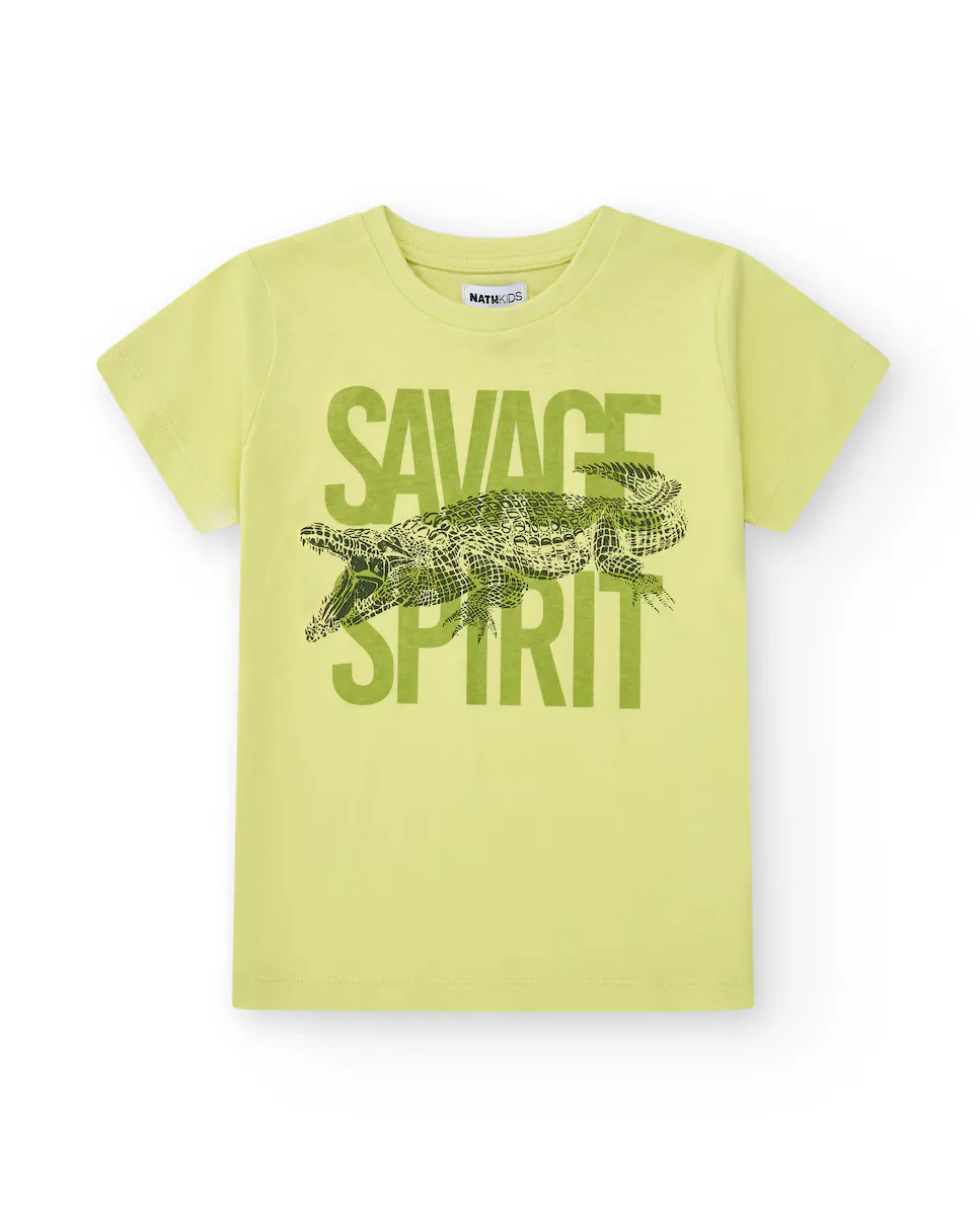 Футболка для мальчиков зеленого цвета с принтом крокодила Tuc tuc, зеленый
Футболка для мальчиков зеленого цвета с принтом крокодила Tuc tuc, зеленый