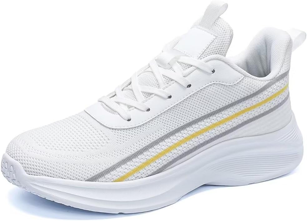 Jakcuz Мужские кроссовки больших размеров, ультралегкие и удобные для прогулок, для повседневной носки, спорта и тренировок, с шнуровкой, модные спортивные туфли, белый
Jakcuz Мужские кроссовки больших размеров, ультралегкие и удобные для прогулок, для повседневной носки, спорта и тренировок, с шнуровкой, модные спортивные туфли, белый