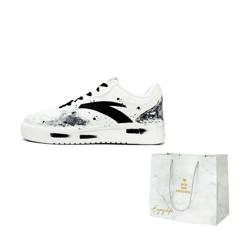 ANTA Легкие низкие скейтерские кроссовки Unisex Easy Black Warrior из износостойкой искусственной кожи, черно-белые
ANTA Легкие низкие скейтерские кроссовки Unisex Easy Black Warrior из износостойкой искусственной кожи, черно-белые