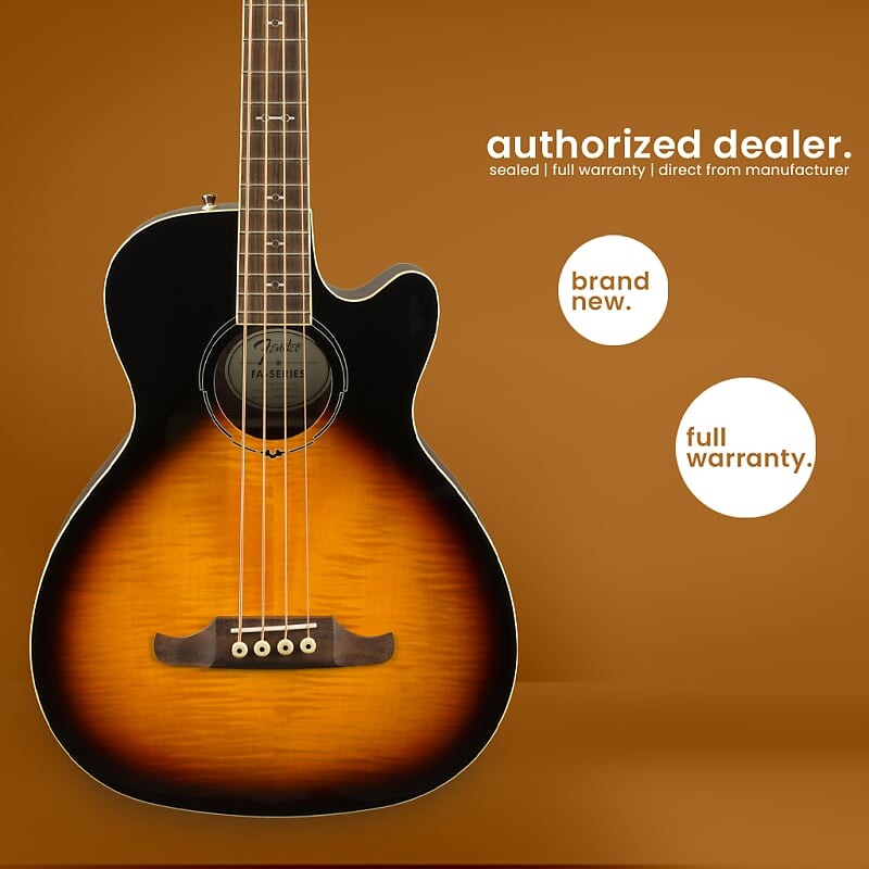 Басс гитара Fender FA-450CE - Acoustic Electric Bass Guitar - Sunburst
Басс гитара Fender FA-450CE - Acoustic Electric Bass Guitar - Sunburst