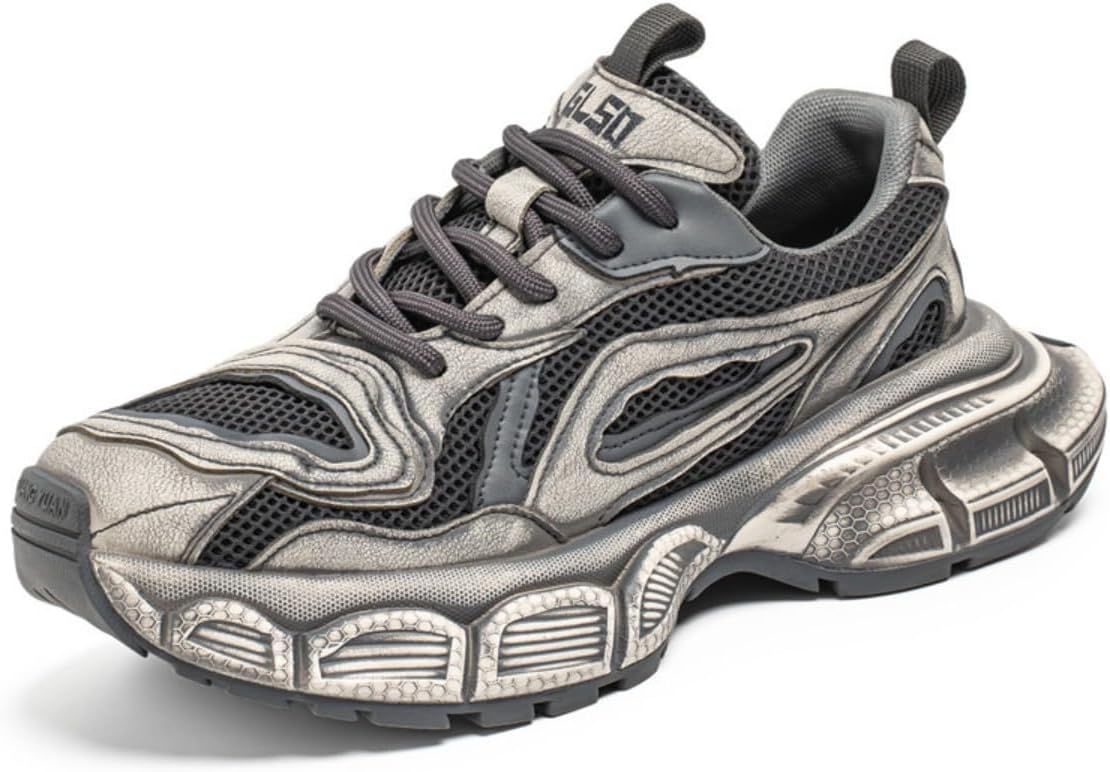 Футуристические мужские массивные кроссовки в стиле Y2K с сетчатым и PU верхом, подошвой с амортизацией и увеличением роста на 4 см для повседневной носки, бега и активного отдыха с эффектным красно-черным дизайном Ctkvbmeoi
Футуристические мужские массивные кроссовки в стиле Y2K с сетчатым и PU верхом, подошвой с амортизацией и увеличением роста на 4 см для повседневной носки, бега и активного отдыха с эффектным красно-черным дизайном Ctkvbmeoi