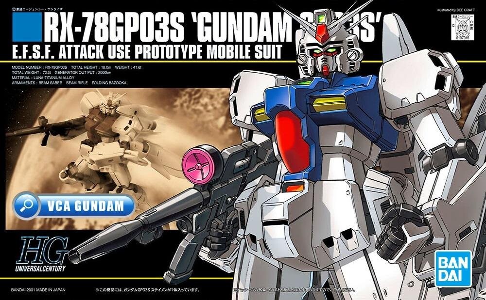 Gundam - Hguc 1/144 Rx-78Gp03S Gundam - Набор моделей BANDAI
Gundam - Hguc 1/144 Rx-78Gp03S Gundam - Набор моделей BANDAI