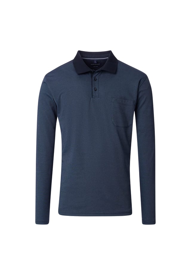 Полосатая рубашка поло с длинными рукавами Casamoda, синий
Полосатая рубашка поло с длинными рукавами Casamoda, синий