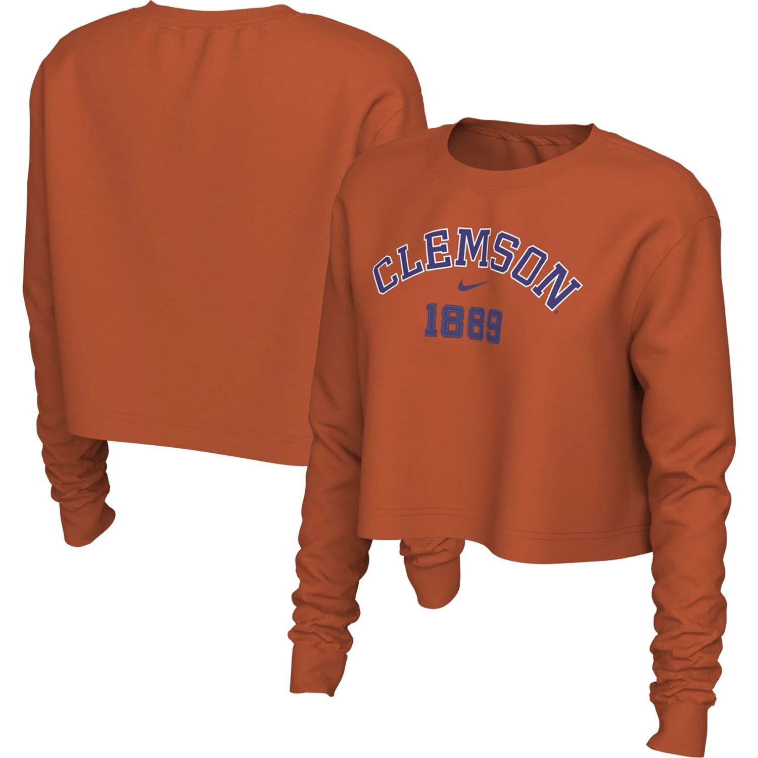 Женские кроссовки Nike Orange Clemson Tigers Est. Укороченная футболка с длинным рукавом Nike
Женские кроссовки Nike Orange Clemson Tigers Est. Укороченная футболка с длинным рукавом Nike