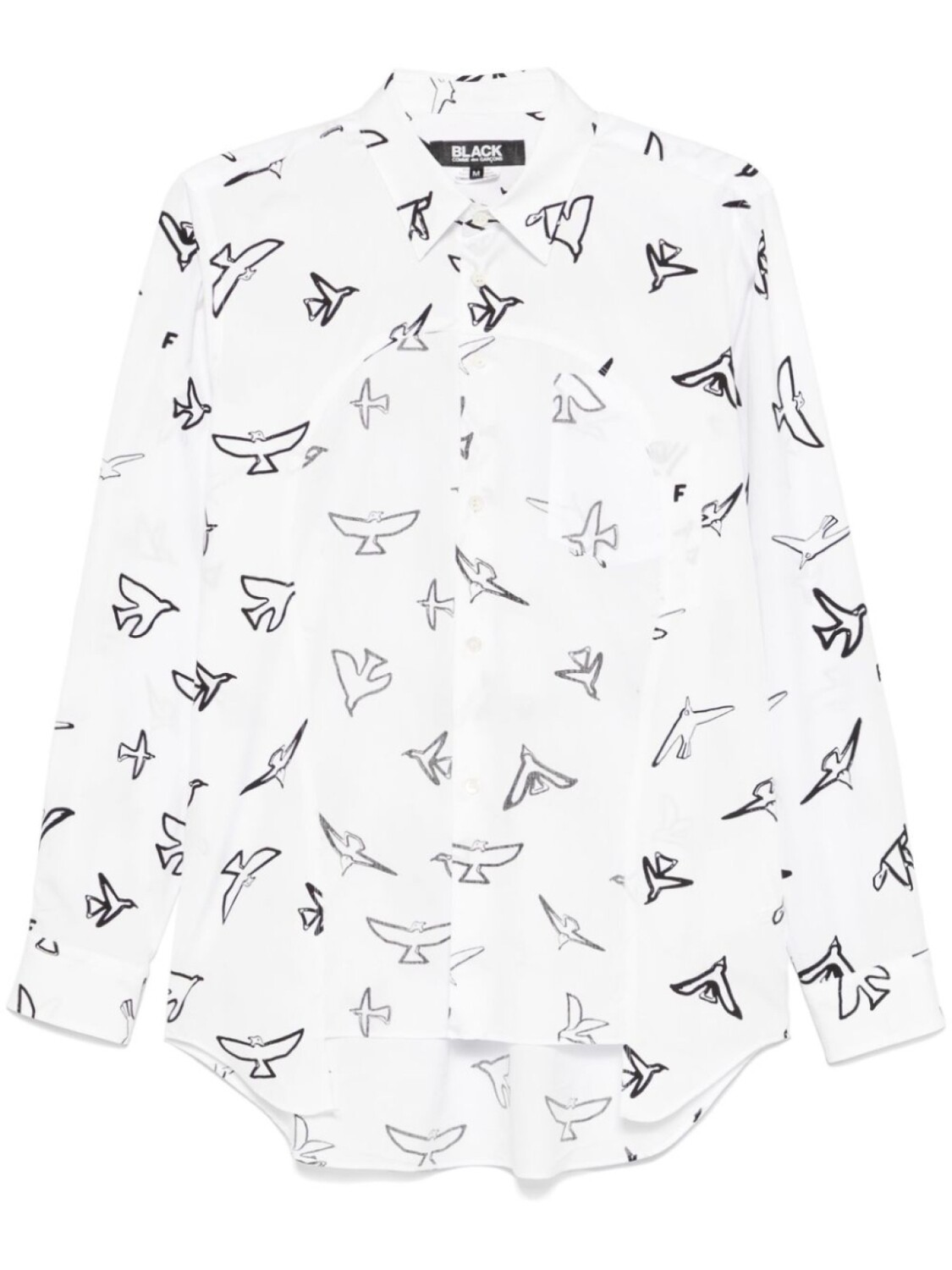 Рубашка с принтом Black Comme Des Garçons, белый
Рубашка с принтом Black Comme Des Garçons, белый