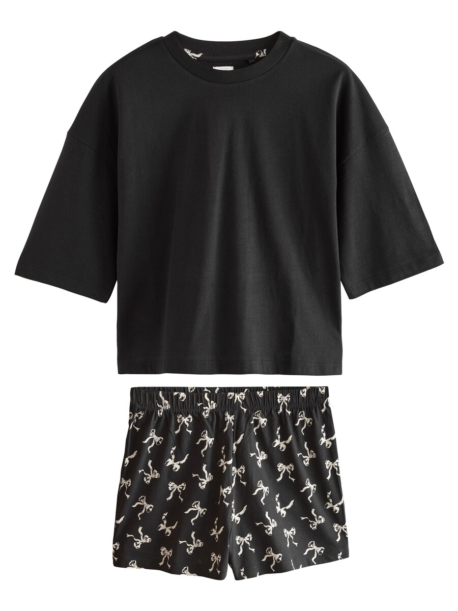 Короткий пижамный комплект Next, черный
Короткий пижамный комплект Next, черный