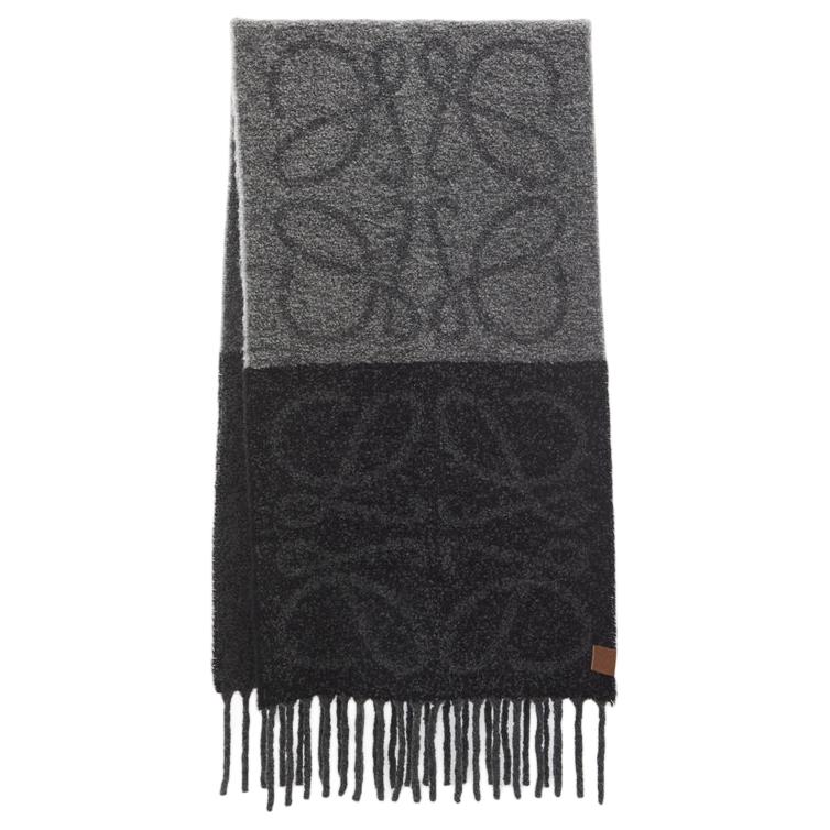 LOEWE Анаграмма бахромчатый шарф, Gray
LOEWE Анаграмма бахромчатый шарф, Gray