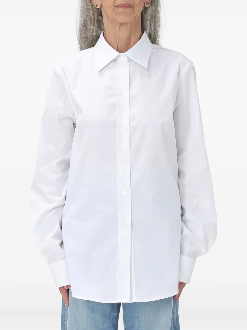 Рубашка с вышитым логотипом Jacob Cohen, белый
Рубашка с вышитым логотипом Jacob Cohen, белый