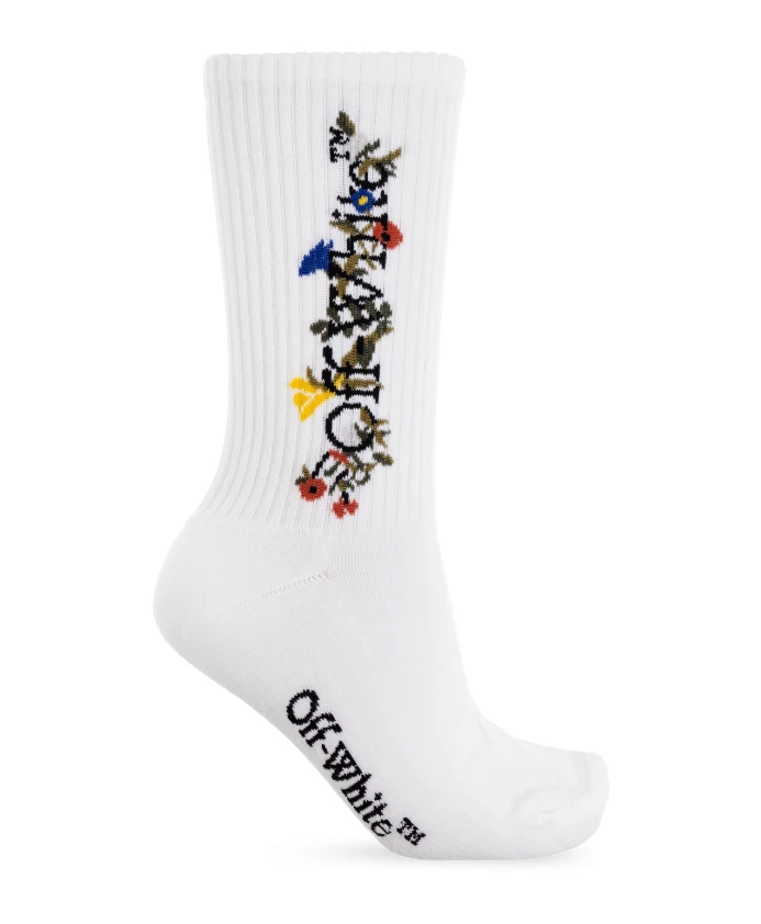 Носки с логотипом Off White, белый
Носки с логотипом Off White, белый