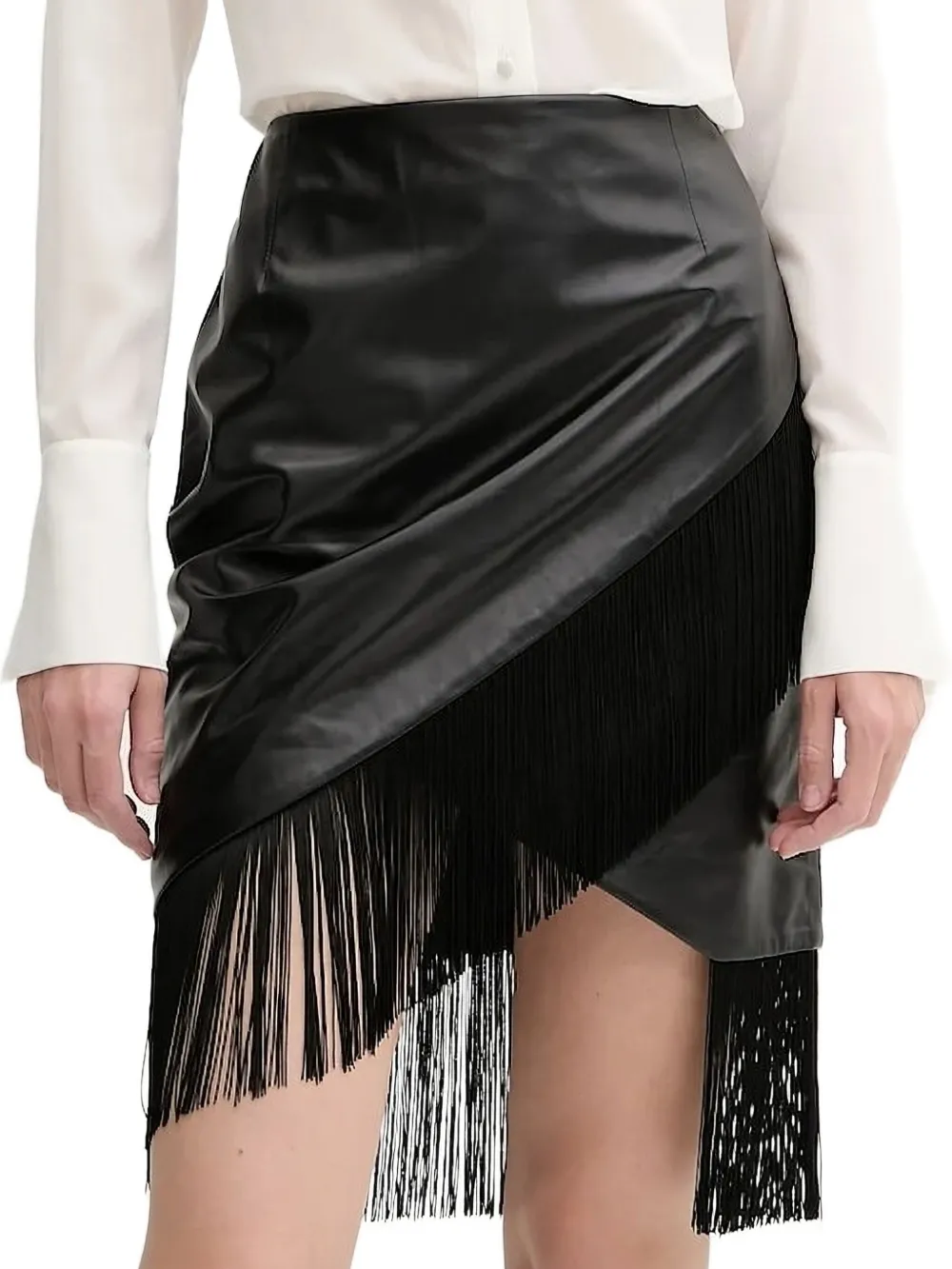 Юбка миди асимметричного кроя с бахромой IRO, черный
Юбка миди асимметричного кроя с бахромой IRO, черный