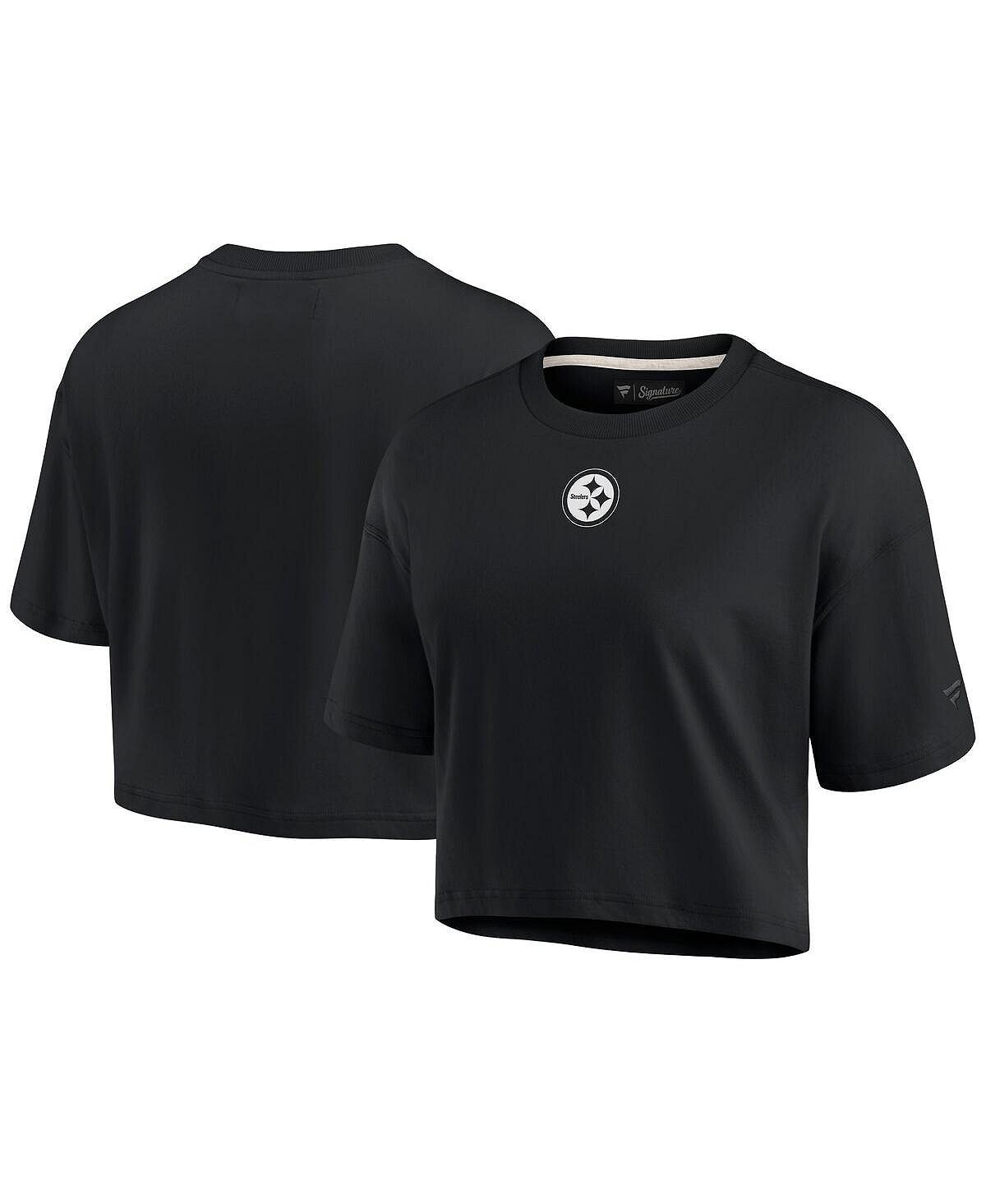 Женская черная укороченная футболка Pittsburgh Steelers Super Soft с короткими рукавами Fanatics Signature, черный
Женская черная укороченная футболка Pittsburgh Steelers Super Soft с короткими рукавами Fanatics Signature, черный