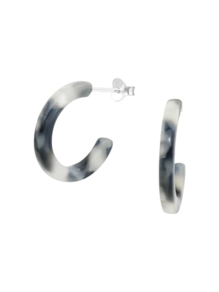 Alexander York Серьги-кольца черно-белого цвета из серебра 925 пробы, комплект из двух сережек
Alexander York Серьги-кольца черно-белого цвета из серебра 925 пробы, комплект из двух сережек