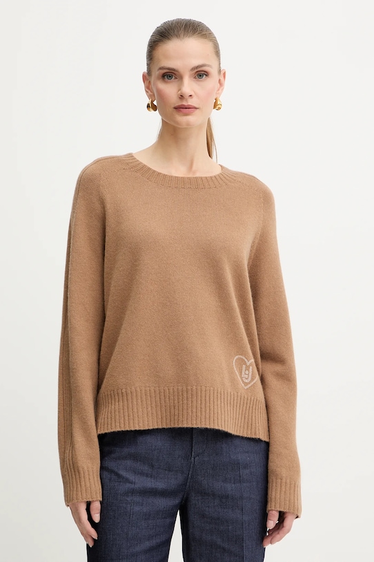 Свитер из смесовой шерсти Liu Jo, коричневый
Свитер из смесовой шерсти Liu Jo, коричневый