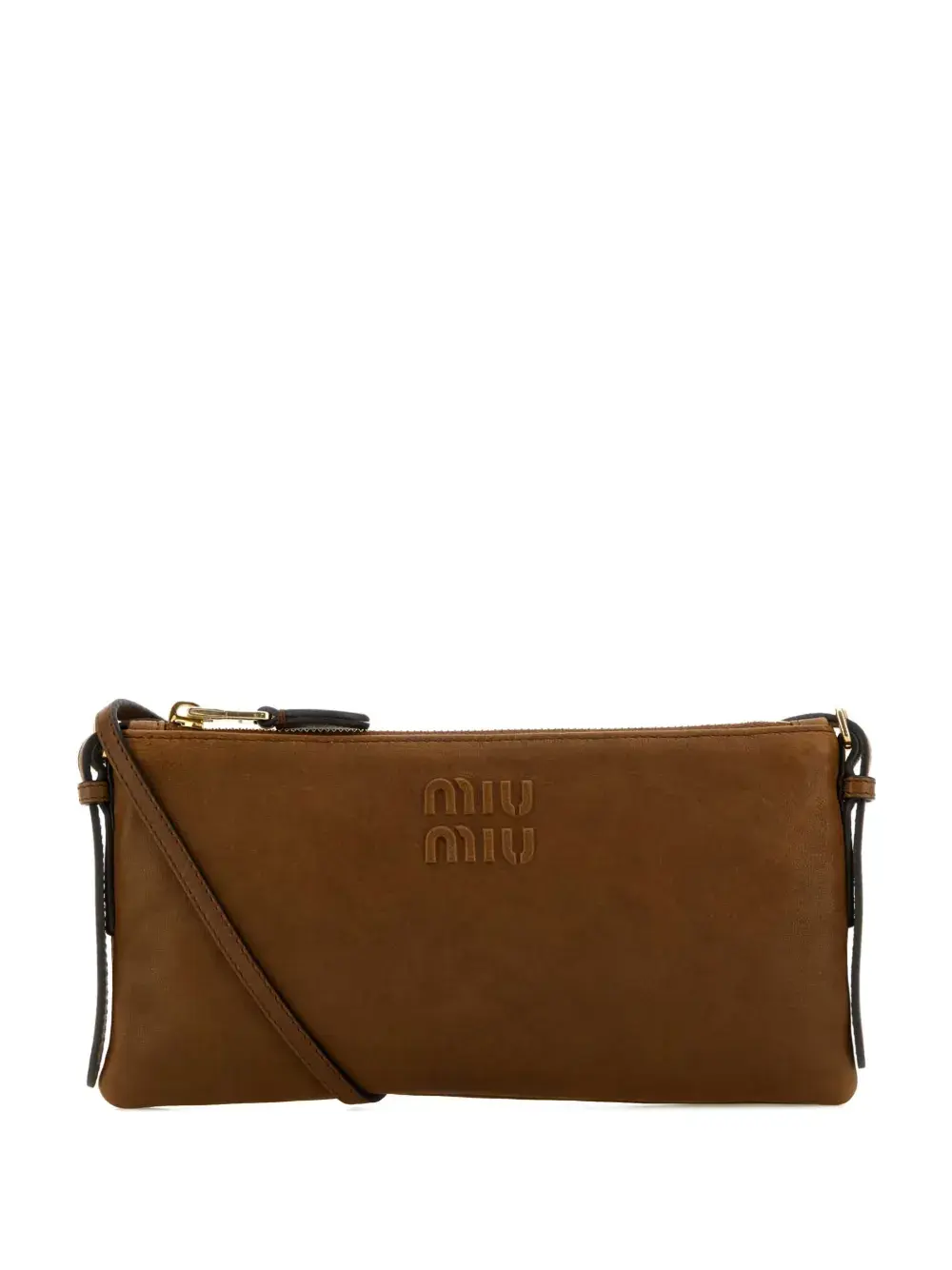 Сумка через плечо с тисненым логотипом MIU MIU, коричневый
Сумка через плечо с тисненым логотипом MIU MIU, коричневый