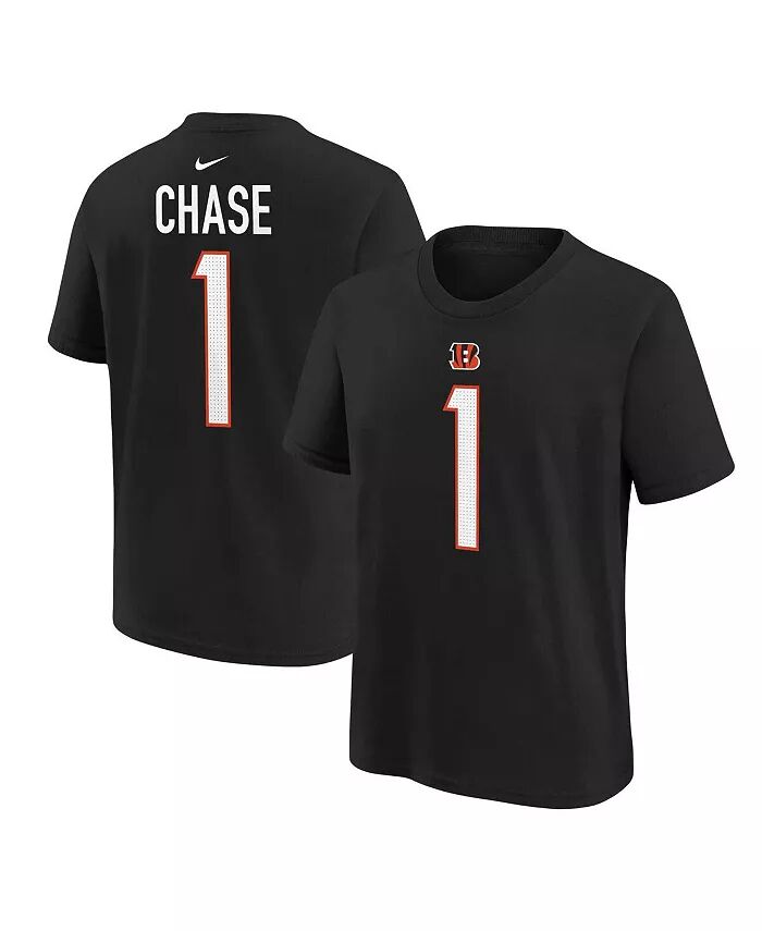 Футболка Ja'Marr Chase Black Cincinnati Bengals с именем и номером игрока для мальчиков и девочек дошкольного возраста Nike, Черный, Футболка Ja'Marr Chase Black Cincinnati Bengals с именем и номером игрока для мальчиков и девочек дошкольного возраста Nik
Футболка Ja'Marr Chase Black Cincinnati Bengals с именем и номером игрока для мальчиков и девочек дошкольного возраста Nike, Черный, Футболка Ja'Marr Chase Black Cincinnati Bengals с именем и номером игрока для мальчиков и девочек дошкольного возраста Nik