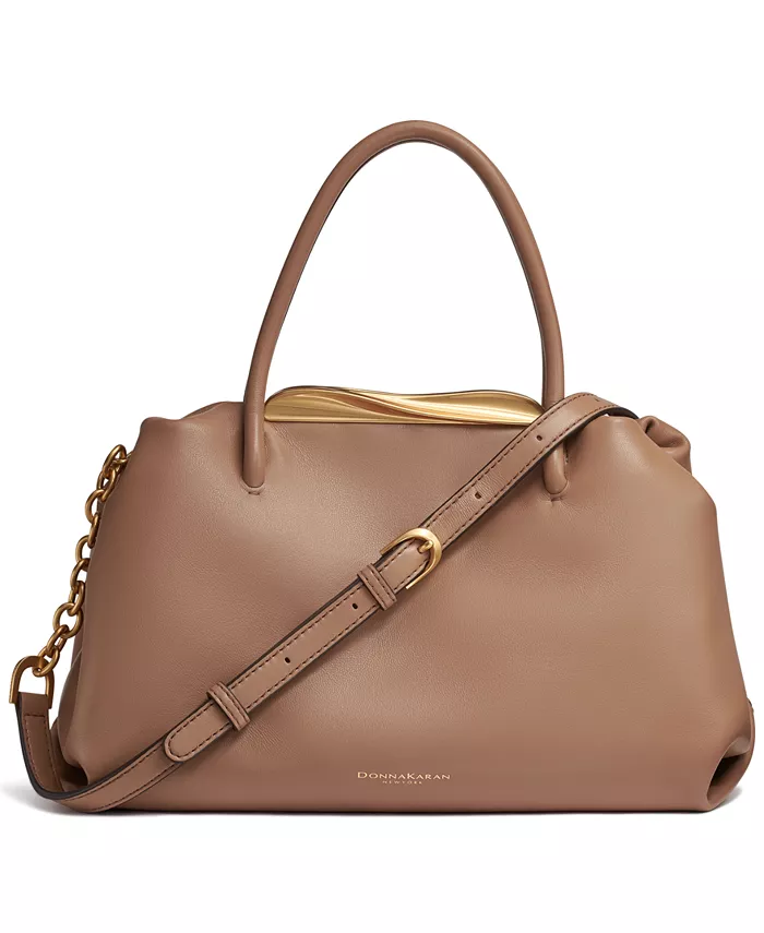 Поплиновая сумка-саквояж Donna Karan New York, коричневый/бежевый
Поплиновая сумка-саквояж Donna Karan New York, коричневый/бежевый