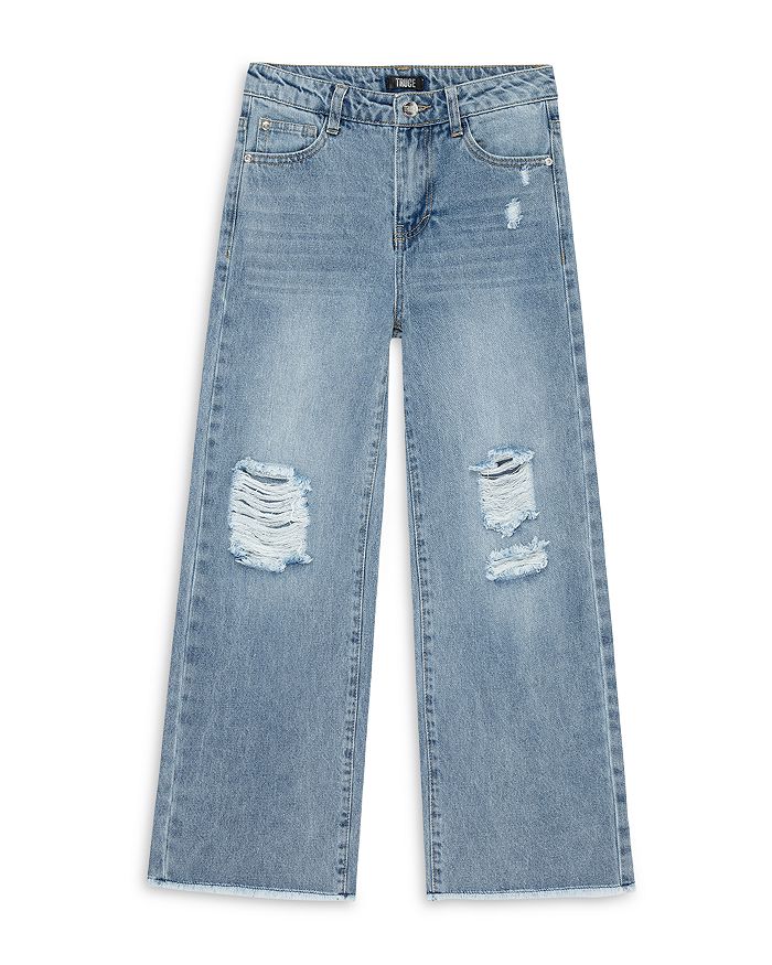 Джинсы прямого кроя с потертостями для девочек - подростковый размер Truce, синий
Джинсы прямого кроя с потертостями для девочек - подростковый размер Truce, синий