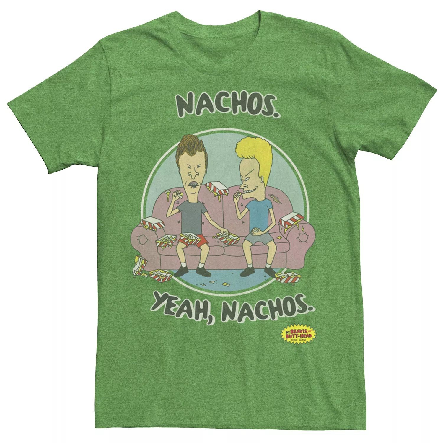 Мужская футболка Beavis And Butt-Head Nachos Yeah Nachos с портретом Licensed Character
Мужская футболка Beavis And Butt-Head Nachos Yeah Nachos с портретом Licensed Character