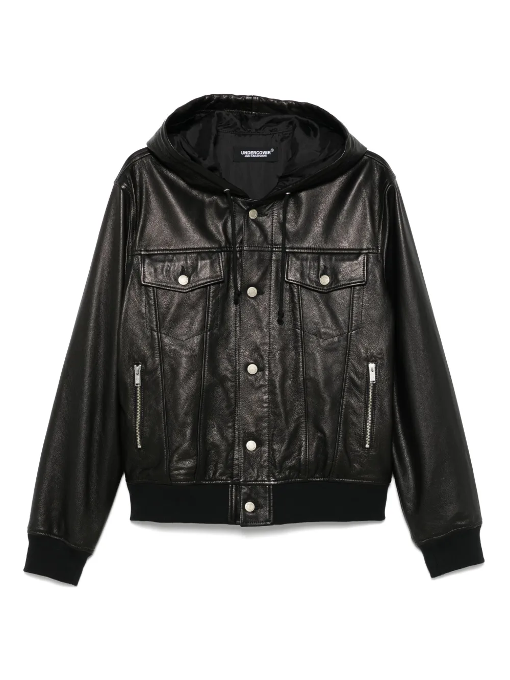 Кожаная куртка на молнии Undercover, черный
Кожаная куртка на молнии Undercover, черный