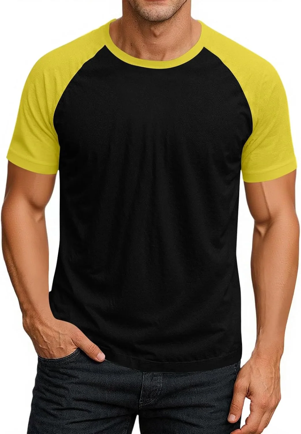 WENKOMG1 мужская футболка Casual Raglan с коротким рукавом и круглым вырезом, M-3XL
WENKOMG1 мужская футболка Casual Raglan с коротким рукавом и круглым вырезом, M-3XL